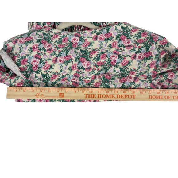 Vintage 80's Notorious Mini Dress Womens Small Shoulder Pads Floral Drop Waist - Picture 6 of 7